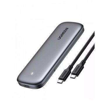 Зовнішня кишеня для накопичувача UGREEN USB-C Female to M.2 M-Key 10G Enclosure C TO C Cable 50cm 525625761 фото