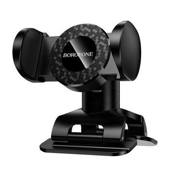 Автотримач для телефона BOROFONE BH142 Support pull clip car holder (center console) Black 851811882 фото
