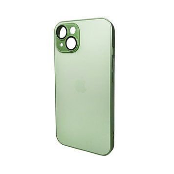 Чехол для смартфона AG Glass Matt Frame Color Logo for Apple iPhone 15 Light Green 104795129 фото