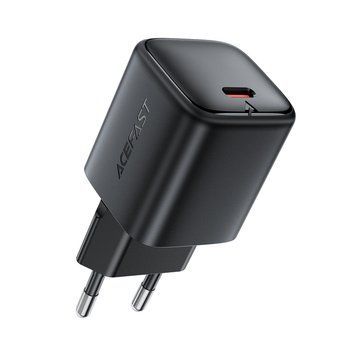 Мережевий зарядний пристрій ACEFAST A136 PD40W mini GaN USB-C fast charger Black 426356013 фото