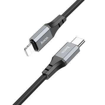 Кабель Hoco X86 iP Spear PD silicone charging data cable Black 184542007 фото