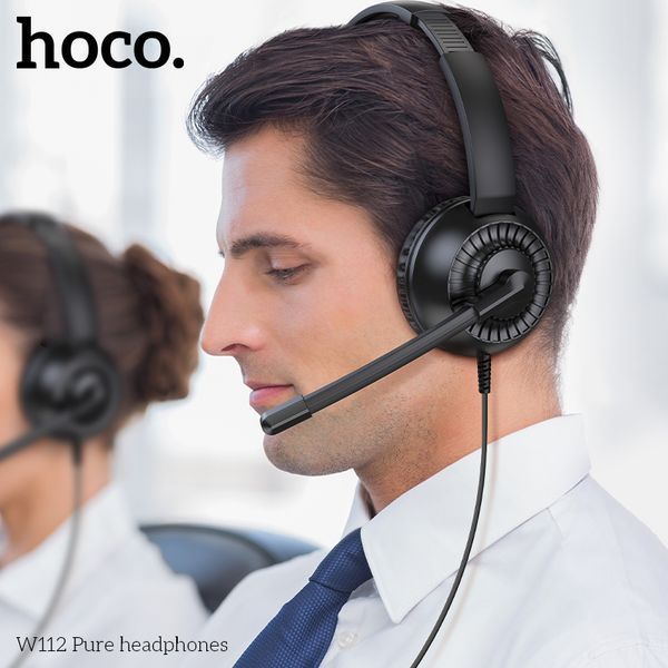 Игровые наушники HOCO W112 Pure headphones Black 827796843 фото