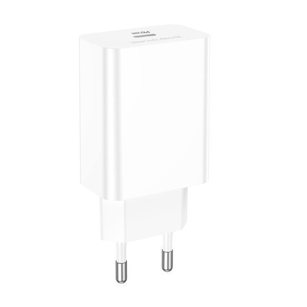 Мережевий зарядний пристрій BOROFONE BA21A Pro Long journey single port PD20W charger White 262286825 фото