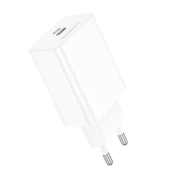 Мережевий зарядний пристрій BOROFONE BA21A Pro Long journey single port PD20W charger White 262286825 фото