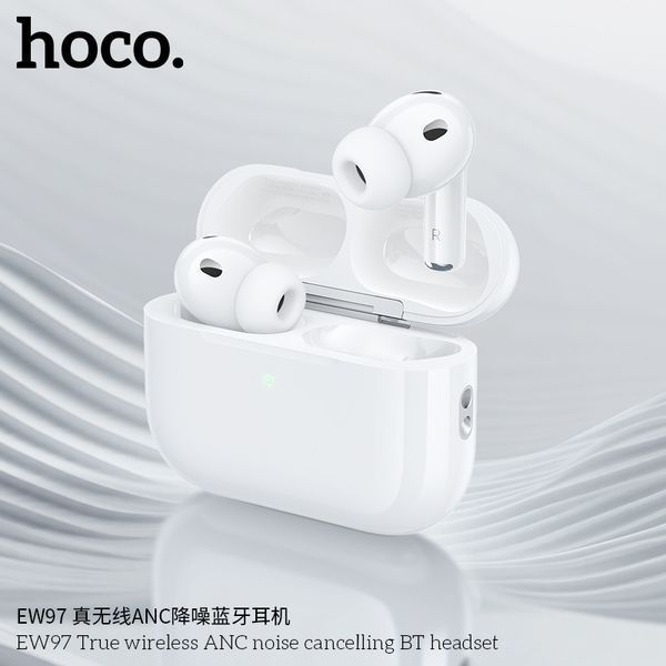 Бездротові навушники HOCO EW97 True wireless ANC noise reduction BT headset White 874666907 фото