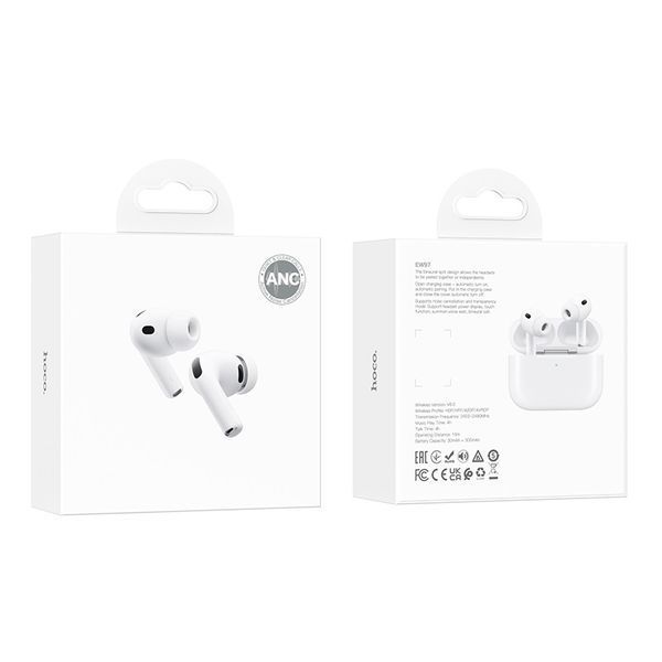 Бездротові навушники HOCO EW97 True wireless ANC noise reduction BT headset White 874666907 фото