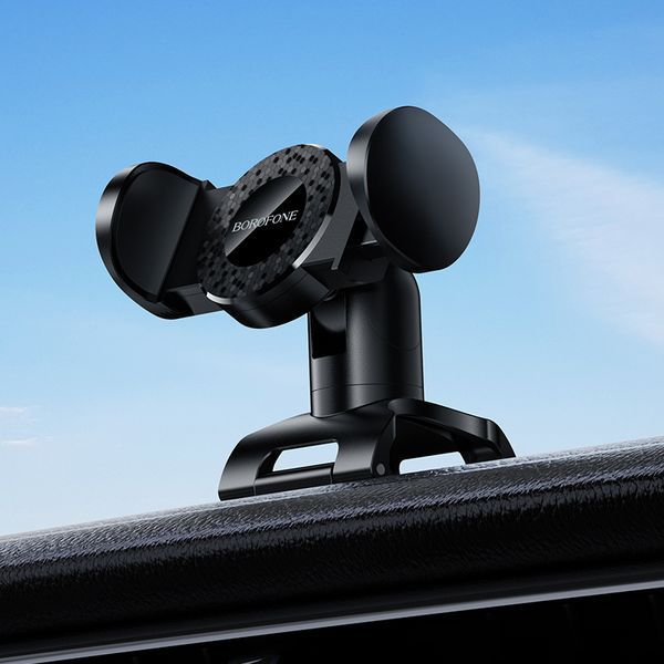 Автотримач для телефона BOROFONE BH142 Support pull clip car holder (center console) Black 851811882 фото