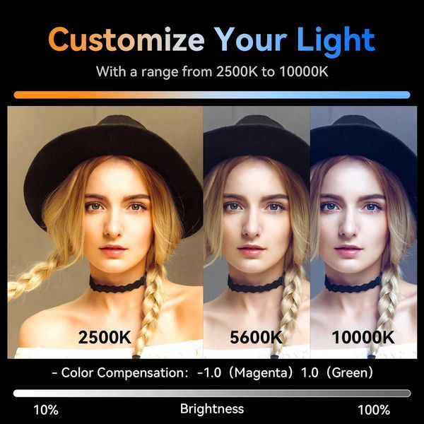 Відеосвітло Ulanzi Vijim VL360 RGB Led Light, 38W(L058GBB2 VL360) 877158389 фото