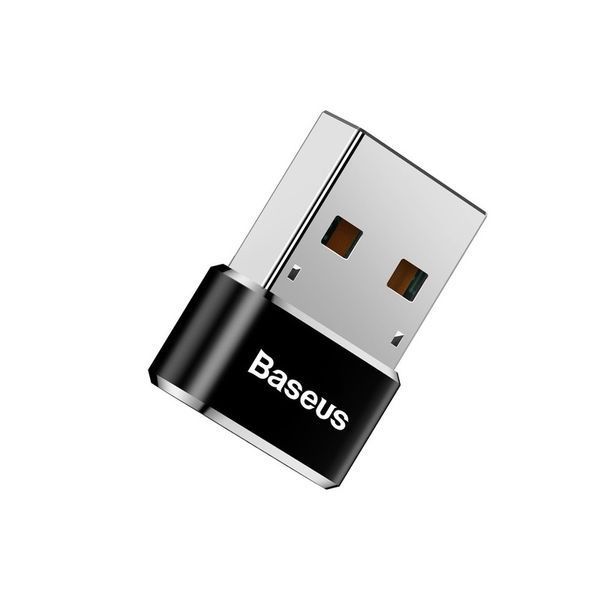 Адаптер Baseus USB Male To Type-C Female Adapter Converter Black 588256580 фото
