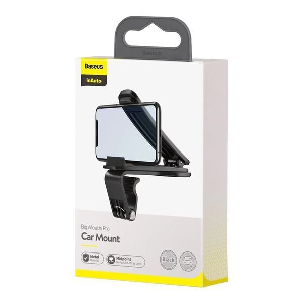 Автотримач для телефона Baseus Big Mouth Pro Car Mount（Applicable to centre console）Black 715866369 фото