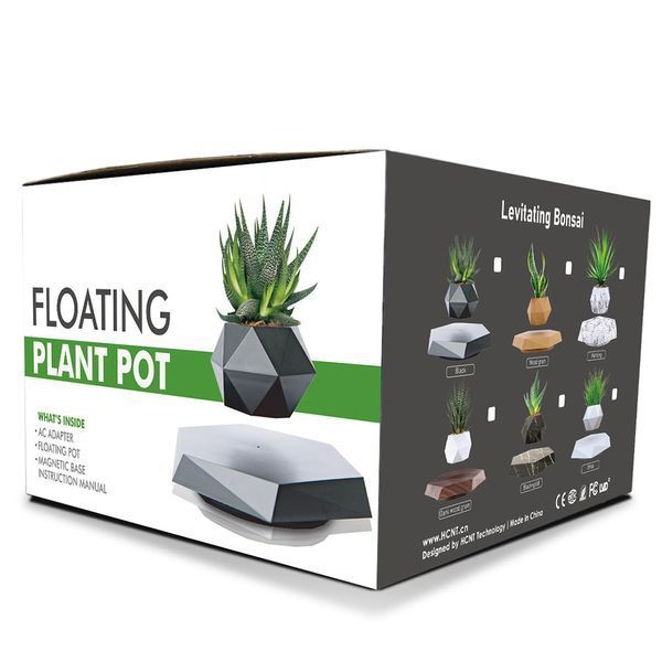 Магнітний левітаційний горщик для рослин HCNT Magnetic Levitating Pot M10-PZ1 Black 341570781 фото