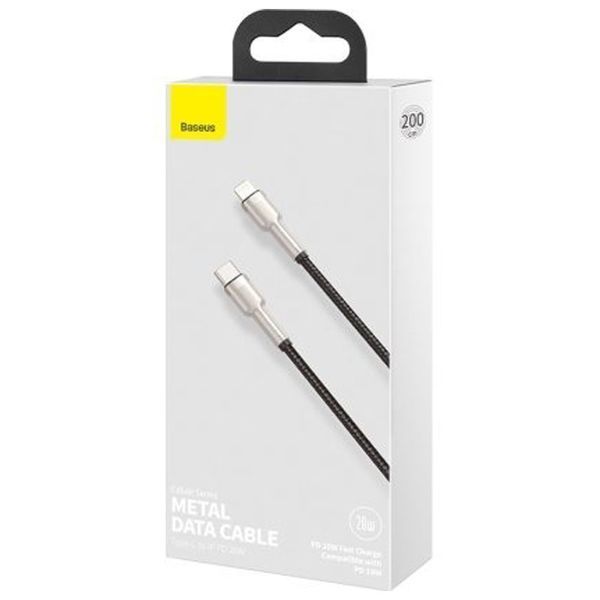 Кабель Baseus Cafule Series Metal Data Cable Type-C to iP PD 20W 2m White 114176698 фото