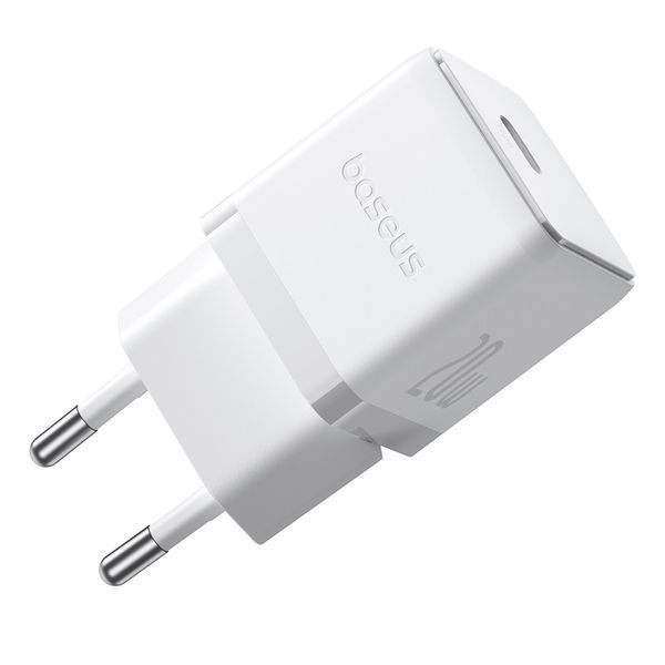 Сетевое зарядное устройство Baseus Palm Fast Charger 1C 20W EU Moon White 304469202 фото