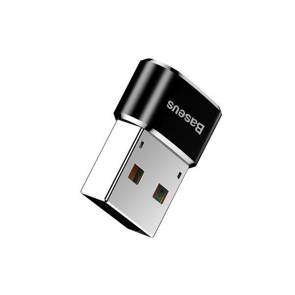 Адаптер Baseus USB Male To Type-C Female Adapter Converter Black 588256580 фото