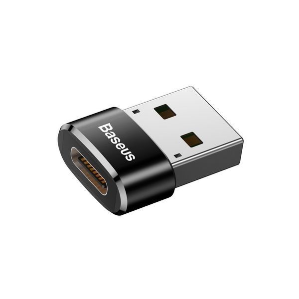 Адаптер Baseus USB Male To Type-C Female Adapter Converter Black 588256580 фото