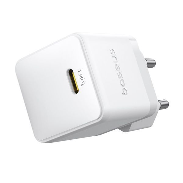 Сетевое зарядное устройство Baseus Palm Fast Charger 1C 20W EU Moon White 304469202 фото