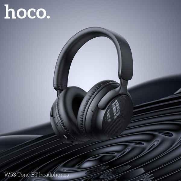 Бездротові накладні навушники HOCO W53 Tone BT headphones Classic Black 621305848 фото
