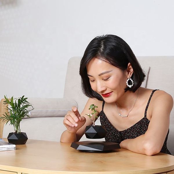 Магнітний левітаційний горщик для рослин HCNT Magnetic Levitating Pot M10-PZ1 Black 341570781 фото