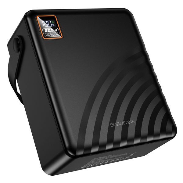 Зовнішній акумулятор BOROFONE BJ85 Myriad 22.5W+PD20W+light power bank(100000mAh) Black 784133292 фото