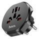 Сетевой адаптер HOCO AC6 Unimpeded universal conversion plug Black 114210420 фото 4