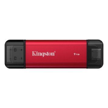 Портативний SSD Kingston Dual USB-A/C 1TB Dual Portable 1050MB/s USB 3.2 Gen 2 Red/Black 713372517 фото