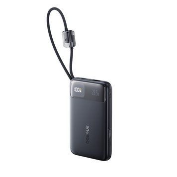 Зовнішній акумулятор Baseus EnerFill FC11 Digital Display Power Bank with Dual Built-in Cables 10000mAh 22.5W Cosmic Black 985607145 фото