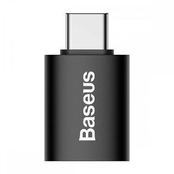 Адаптер Baseus Ingenuity Series Mini OTG Adaptor Type-C to USB-A 3.1 Black 110073602 фото