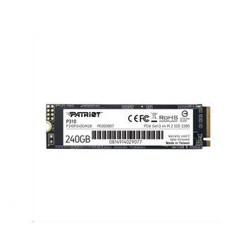 Накопичувач SSD M.2 Patriot P310 240GB NVMe 2280 PCIe 3.0 3D TLC 258849996 фото