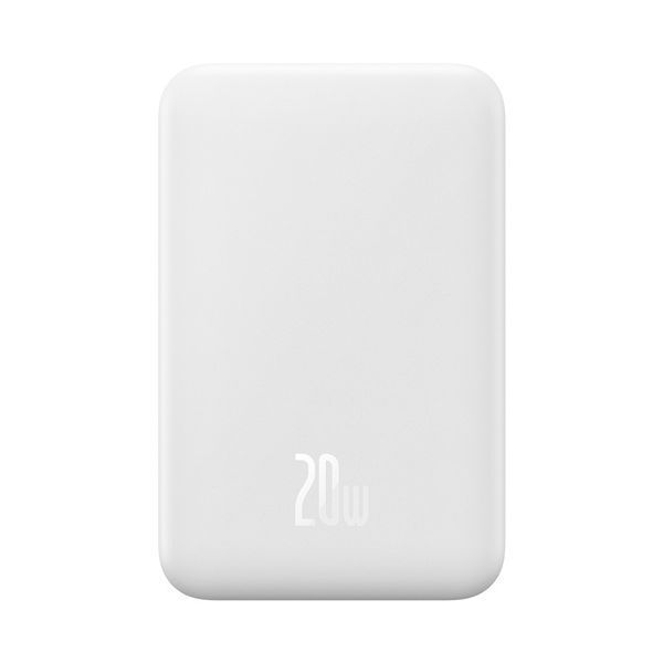 Зовнішній акумулятор Baseus Magnetic Mini Wireless Fast Charge Power Bank 20000mAh 20W White 110924430 фото
