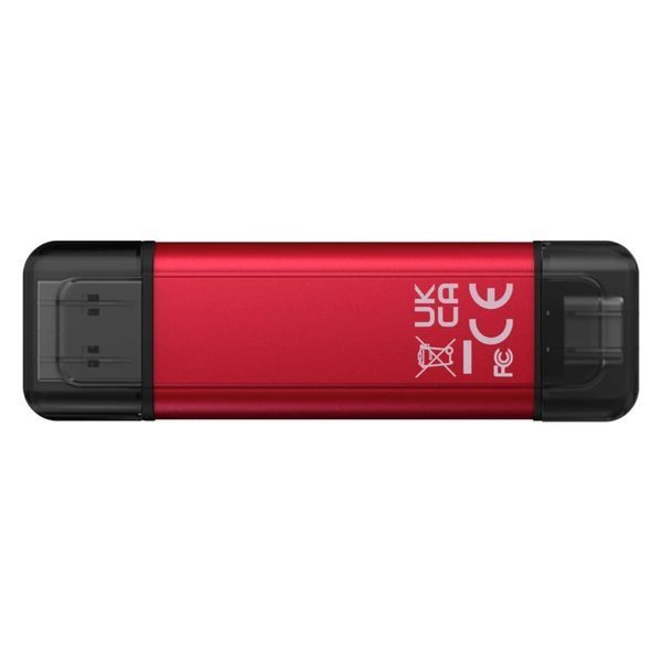 Портативний SSD Kingston Dual USB-A/C 1TB Dual Portable 1050MB/s USB 3.2 Gen 2 Red/Black 713372517 фото