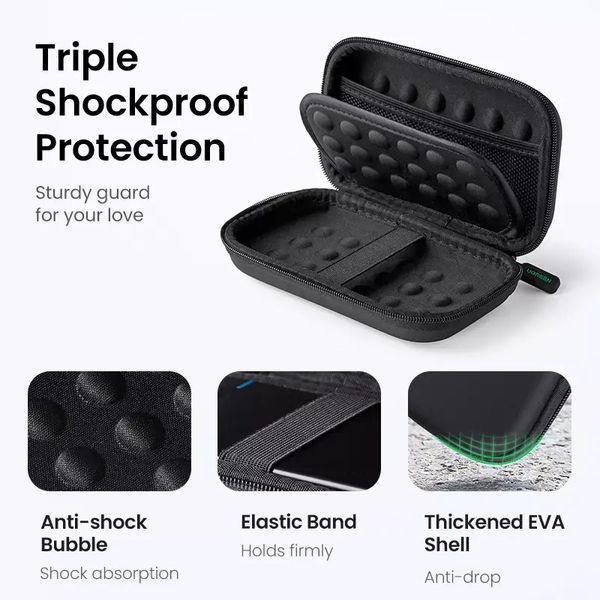 Органайзер для HDD UGREEN LP128 Hard Disk Storage Bag Large Size(UGR-50274) 200459598 фото