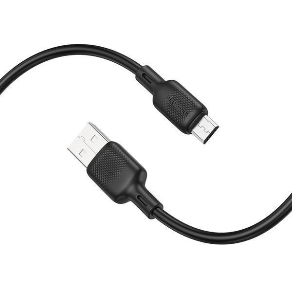 Кабель BOROFONE BX113 Lenny silicone charging data cable Micro(L=3M) Black 359612727 фото