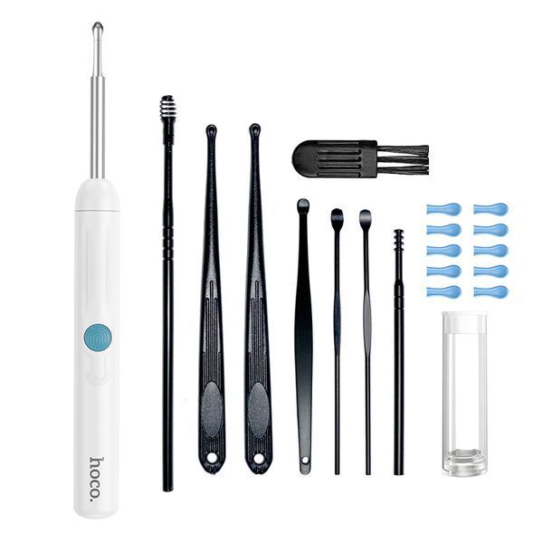 Инструмент для чистки ушей с камерой HOCO HP65 Ears cleaning tool with camera White 878941257 фото