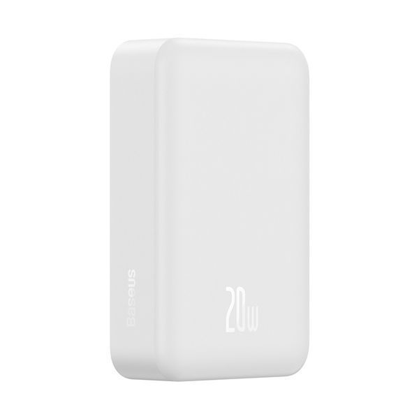 Зовнішній акумулятор Baseus Magnetic Mini Wireless Fast Charge Power Bank 20000mAh 20W White 110924430 фото