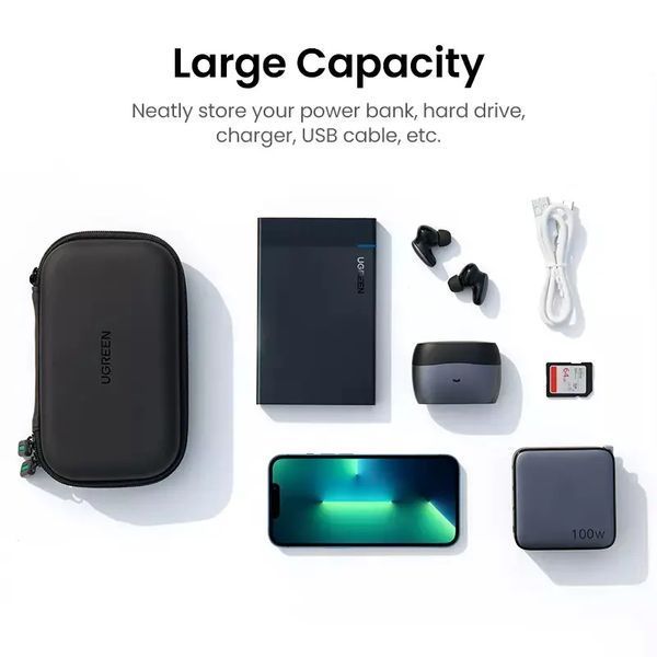 Органайзер для HDD UGREEN LP128 Hard Disk Storage Bag Large Size(UGR-50274) 200459598 фото