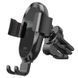 Автодержатель для телефона с БЗУ HOCO CA105 Guide three-axis linkage wireless charging car holder Black 573173683 фото 3