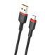Кабель WUW-X203 USB Type-C 2,4A 1m black 168982298 фото 1