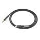 Аудіокабель HOCO UPA19 Type-C to 3.5mm male, nylon braid, 1m, Black 785858132 фото 3