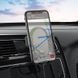Автодержатель для телефона с БЗУ HOCO CA105 Guide three-axis linkage wireless charging car holder Black 573173683 фото 5