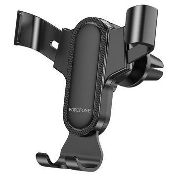 Автодержатель для телефона BOROFONE BH74 Rock air outlet gravity car holder Black 180530089 фото