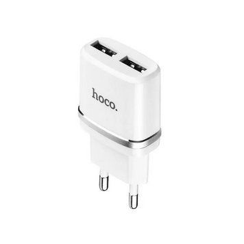Мережевий зарядний пристрій HOCO C12 Smart dual USB charger 12W White 442475146 фото