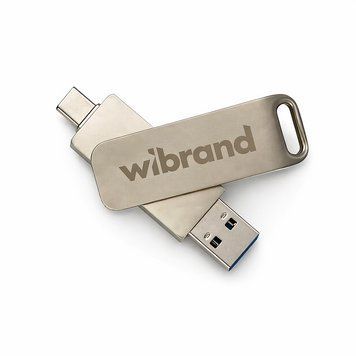 Портативний SSD Wibrand Wolf 512GB USB 3.2 Gen.2 Type-C/Type-A Read/Write 1000MB/s Silver 846940633 фото