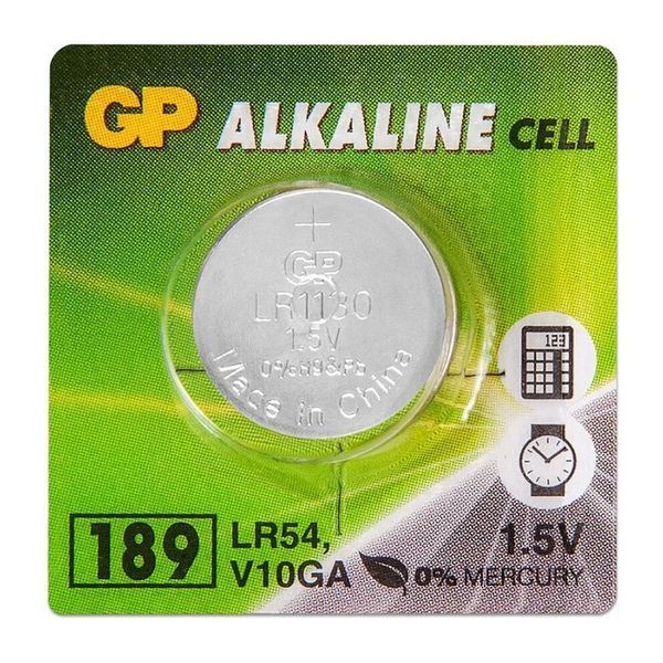 Батарейка GP 189/LR54/AG10 Alkaline (10шт) 608246271 фото