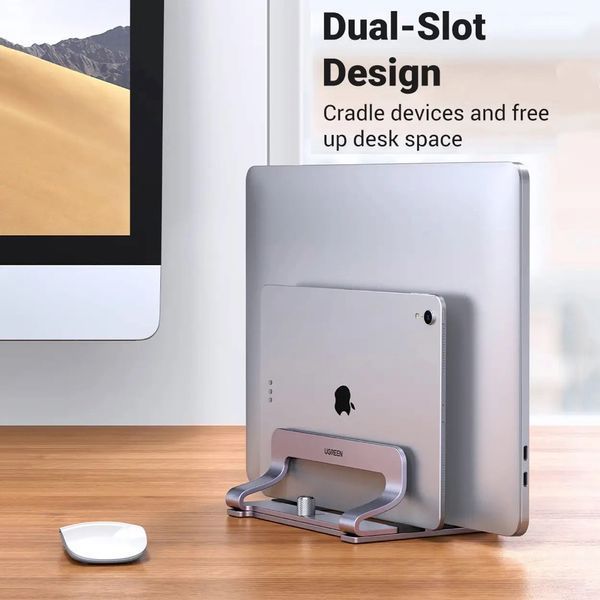 Підставка для ноутбука UGREEN LP258 Vertical Laptop Stand (Dual-slot)(UGR-60643) 601139042 фото