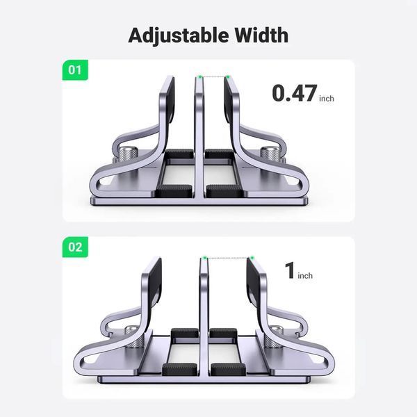 Підставка для ноутбука UGREEN LP258 Vertical Laptop Stand (Dual-slot)(UGR-60643) 601139042 фото