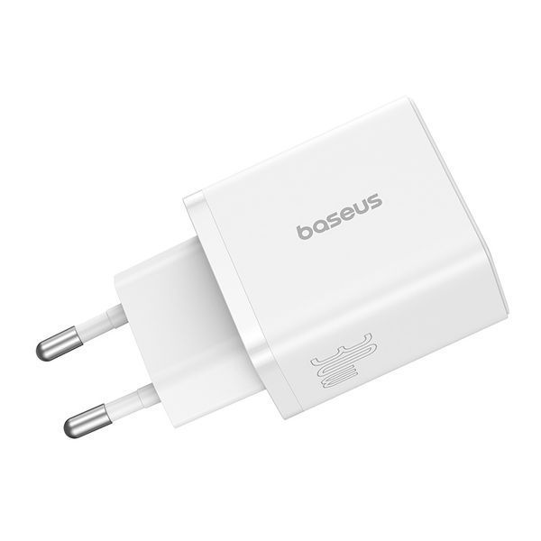 Мережевий зарядний пристрій Baseus Cube Fast Charger C+U 30W EU Moon White 501019866 фото