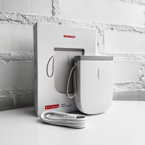 Термопринтер для друку наклейок NIIMBOT D11_H White 108748876 фото