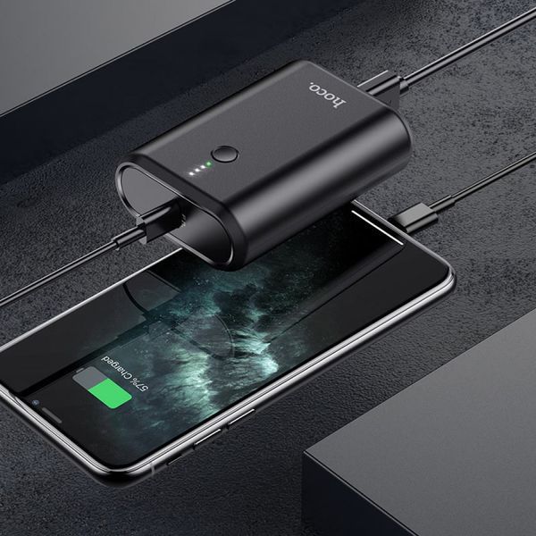 Зовнішній акумулятор HOCO Q3 Mayflower PD20W+QC3.0 power bank(10000mAh) Black 528350306 фото
