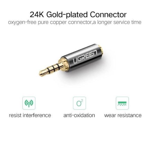 Аудио переходник UGREEN 3.5mm Male to 2.5mm Female Adapter(UGR-20502) 631501334 фото