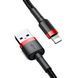 Кабель Baseus Cafule Cable USB For Lightning 2.4A 0.5m Red+Black 113746873 фото 1